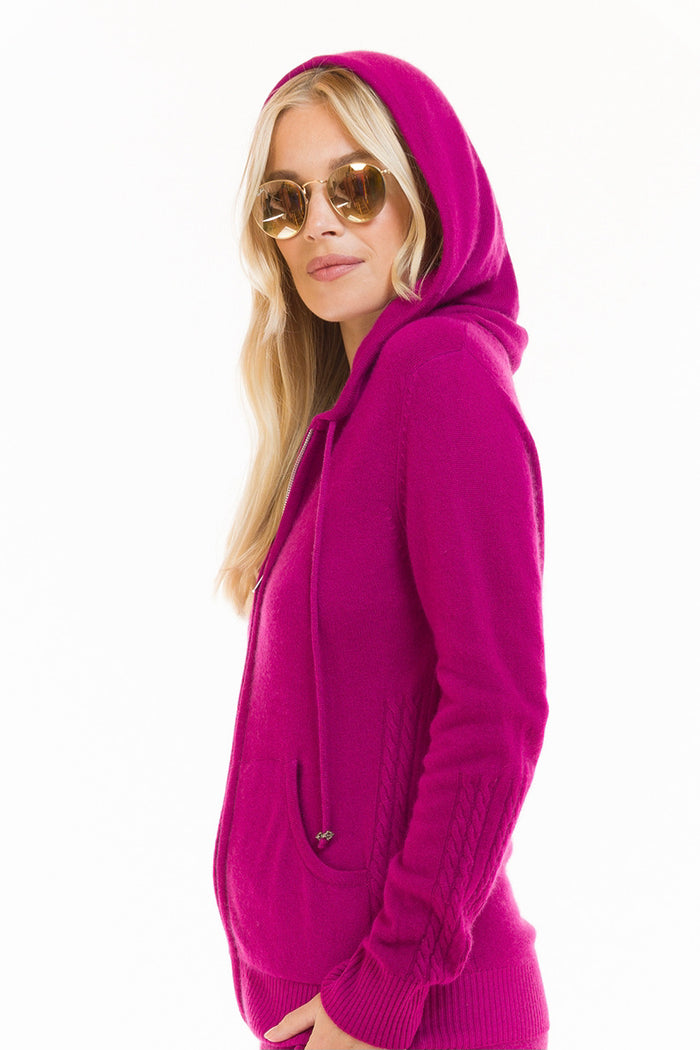 CASHMERE TRACKSUIT SET FUCHSIA