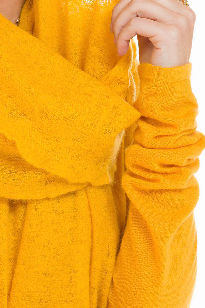 ULTRA FINE LONG SLEEVE TOP TIBETAN YELLOW