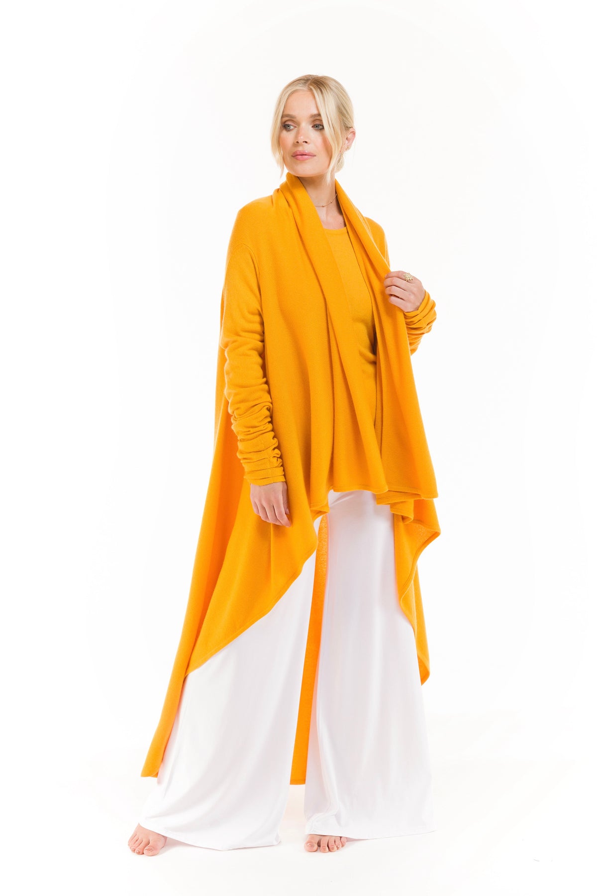 ULTRA FINE LONG SLEEVE TOP TIBETAN YELLOW