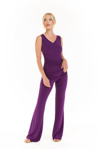 BAMBOO CROSSOVER TOP PURPLE