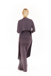 BAMBOO DRAPE SHRUG CHARCOAL