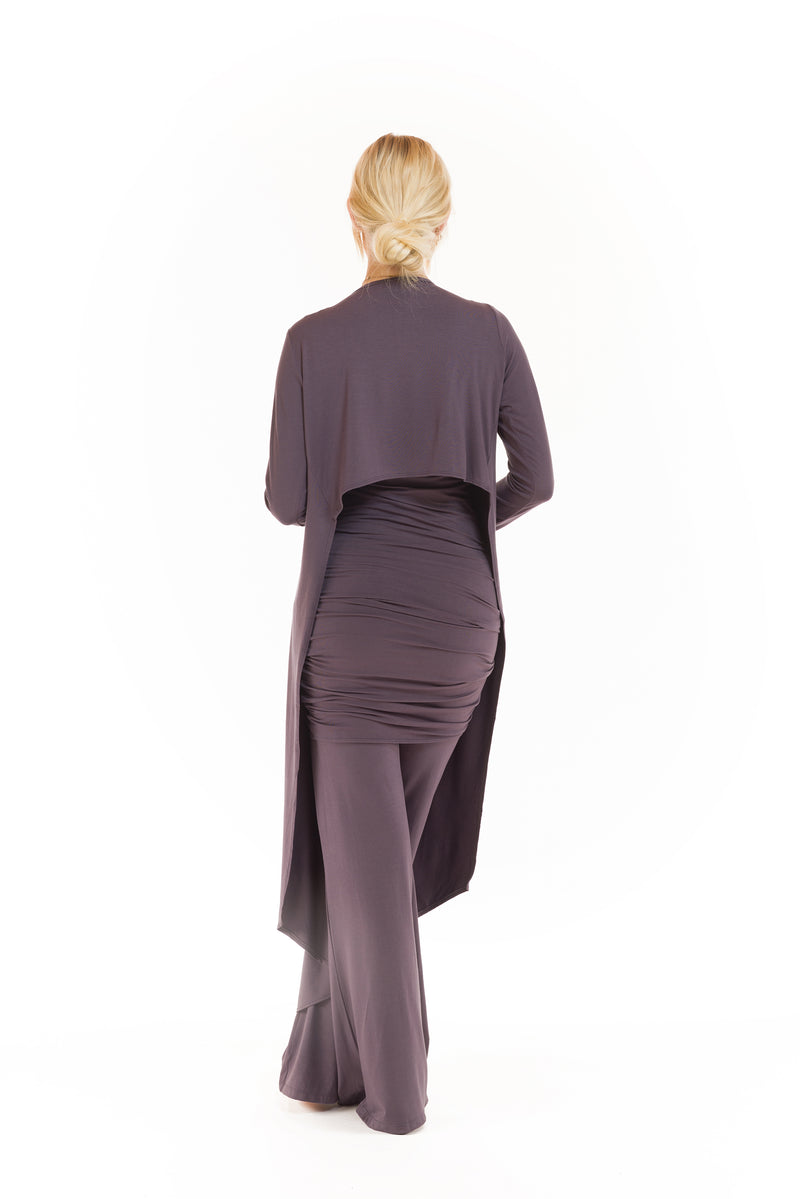 DRAPE SHRUG CHARCOAL