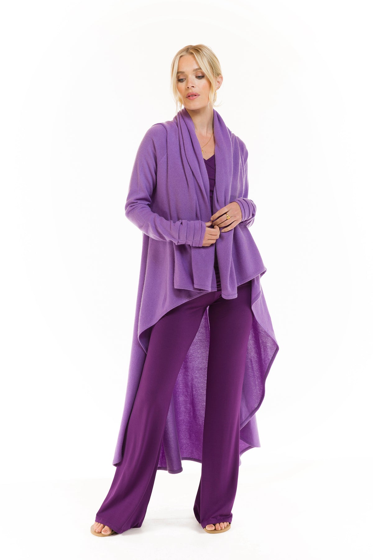 BAMBOO CROSSOVER TOP PURPLE