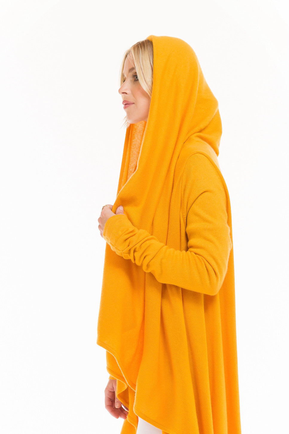 CASHMERE WATERFALL JACKET TIBETAN YELLOW