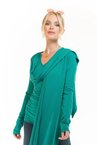 BAMBOO CROSSOVER TOP JADE