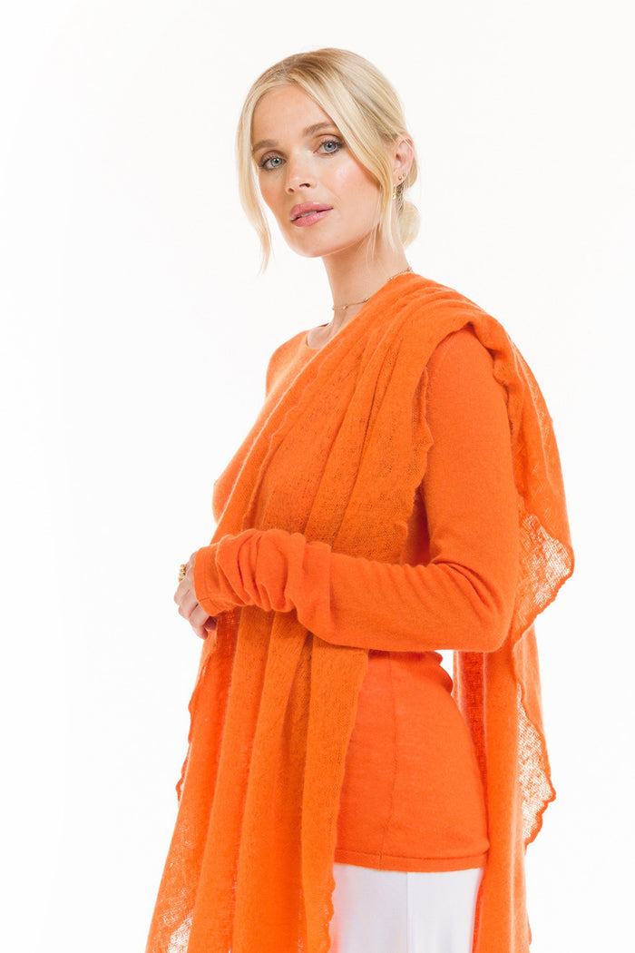 ULTRA FINE LONG SLEEVE TOP SPICY ORANGE