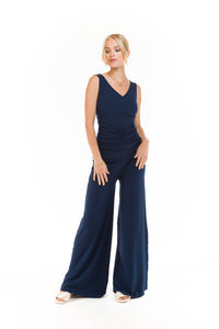 BAMBOO PALAZZO PANTS NAVY