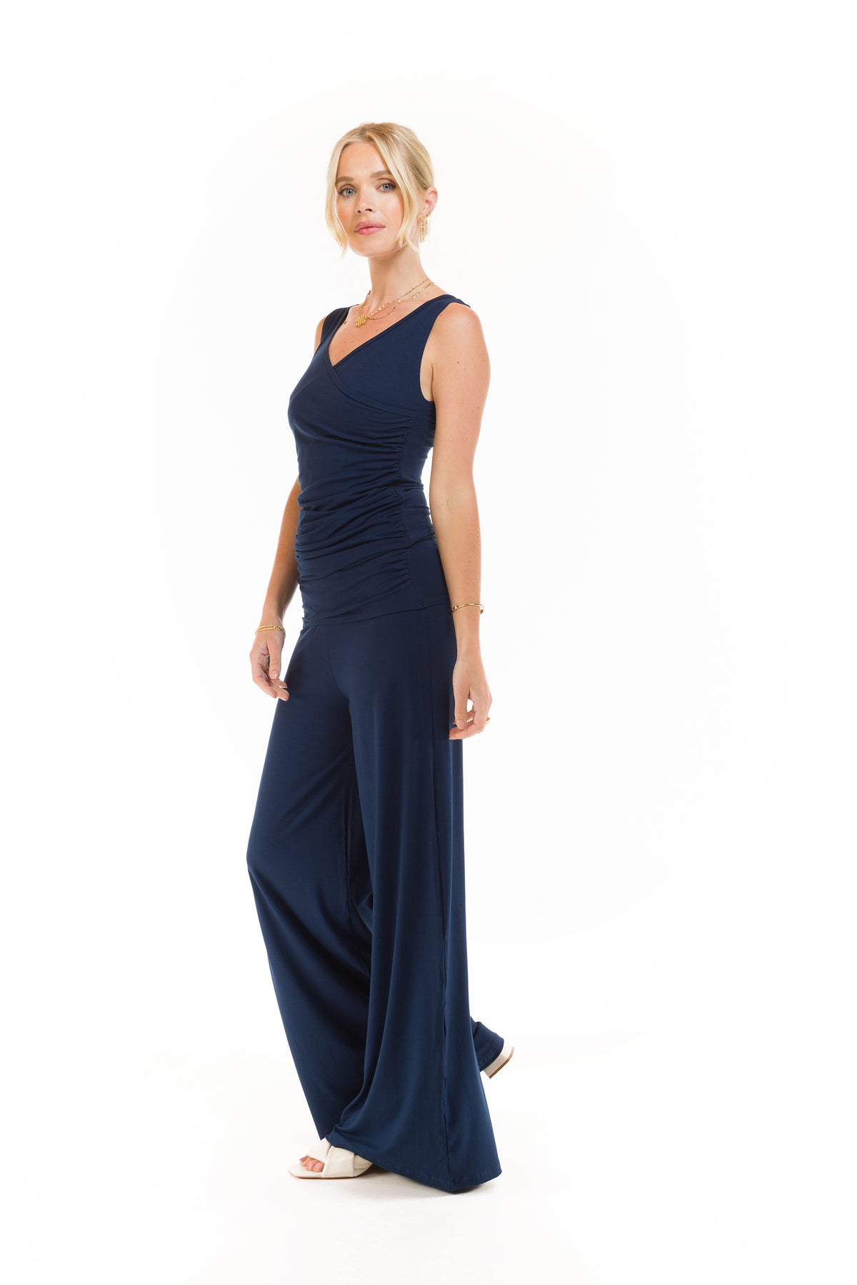 PALAZZO PANTS NAVY