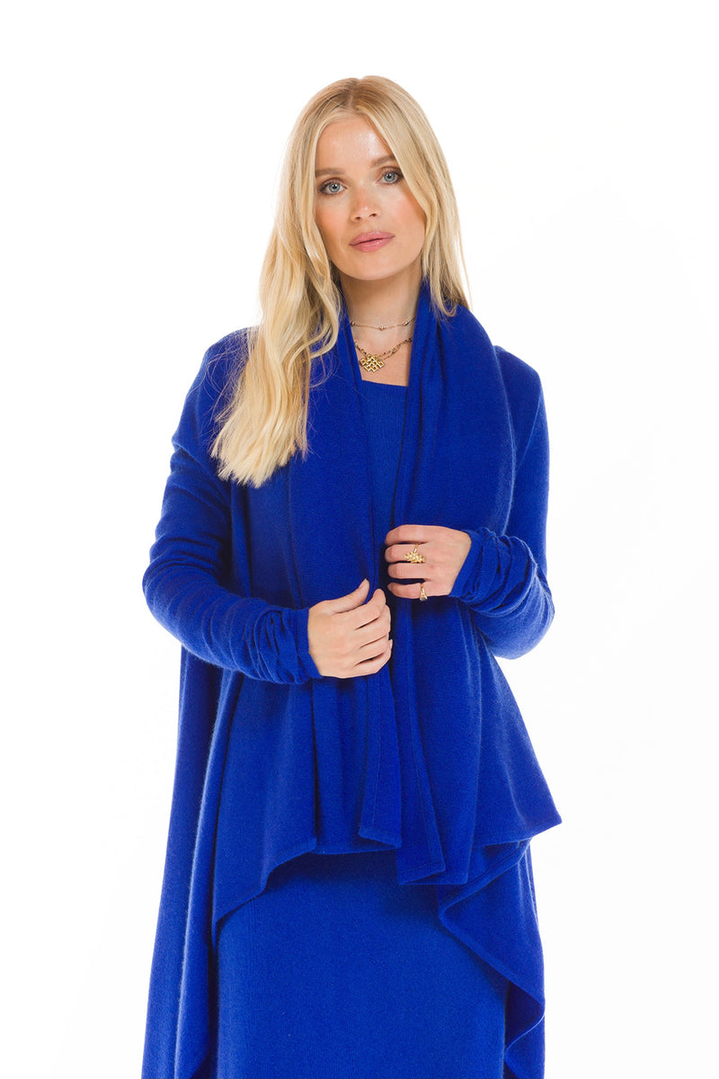 Royal blue cashmere outlet cardigan