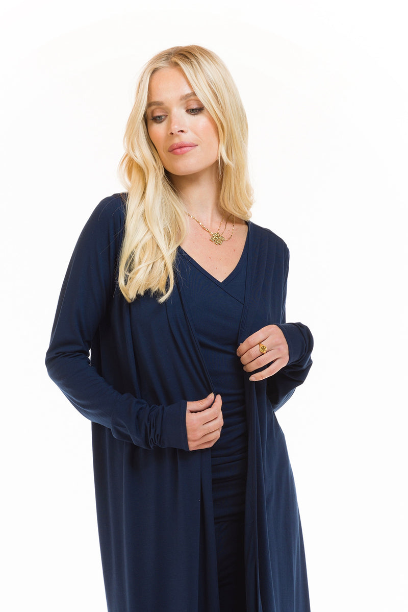 DRAPE SHRUG NAVY