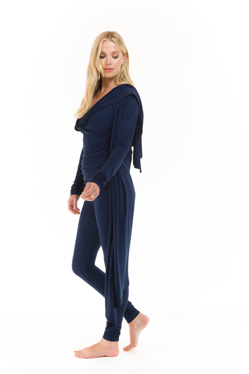 DRAPE SHRUG NAVY