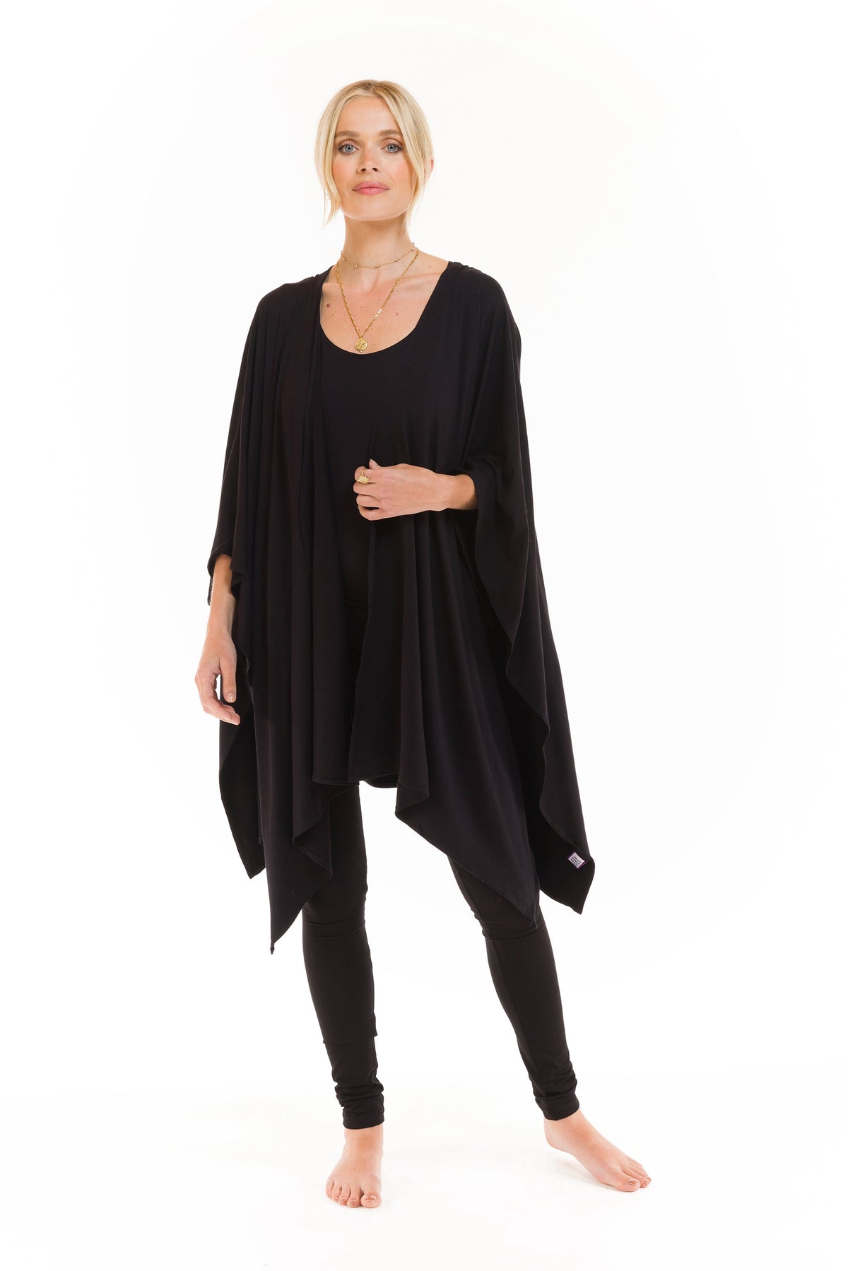 BAMBOO WRAP TOP BLACK