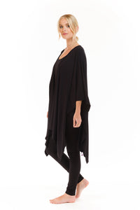 BAMBOO WRAP TOP BLACK