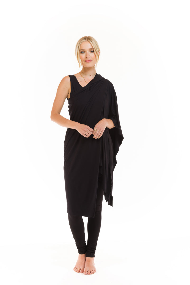 BAMBOO WRAP TOP BLACK