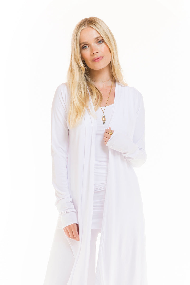 DRAPE SHRUG WHITE