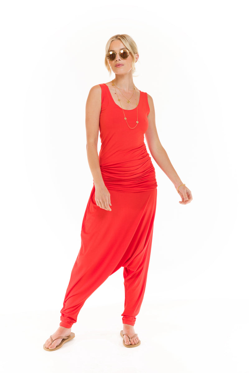 BAMBOO HAREM LOUNGE PANTS SPICY ORANGE