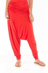 BAMBOO HAREM LOUNGE PANTS SPICY ORANGE