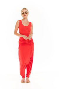 BAMBOO HAREM LOUNGE PANTS SPICY ORANGE