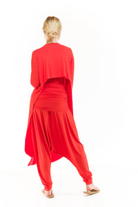BAMBOO LONG VEST DRESS SPICY ORANGE
