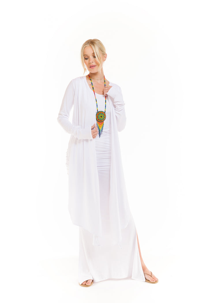 DRAPE SHRUG WHITE