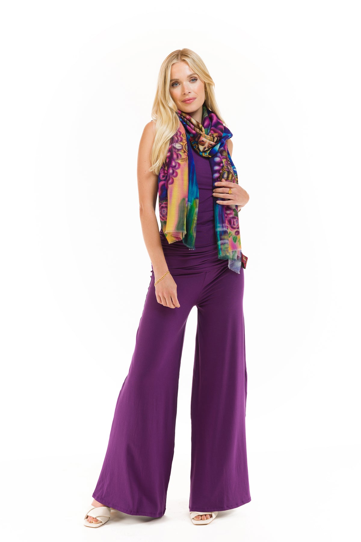 PALAZZO PANTS PURPLE