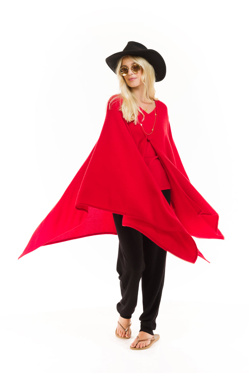 2 PLY AVALON CASHMERE CAPE RED