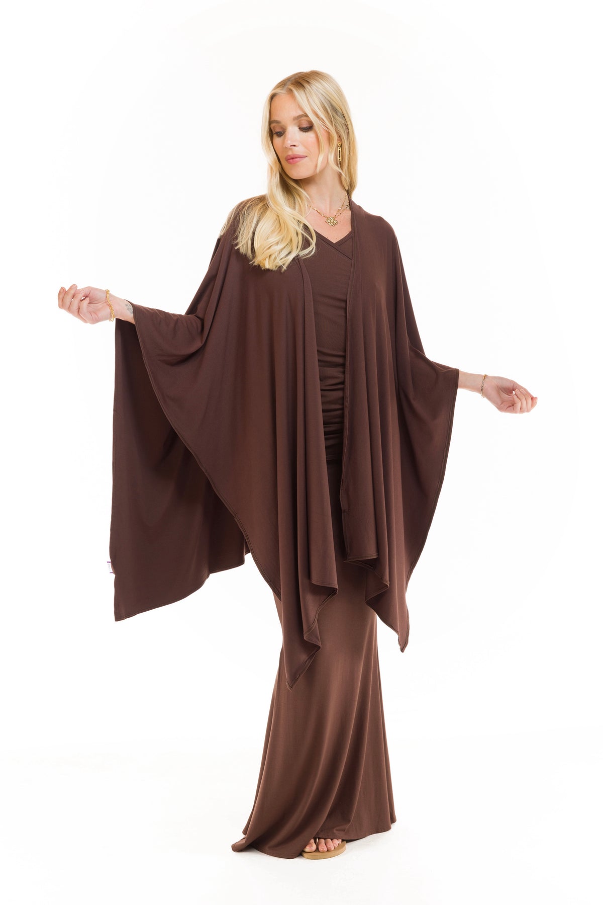 BAMBOO WRAP TOP BROWN