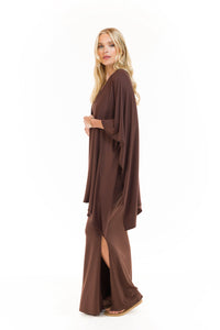 BAMBOO WRAP TOP BROWN