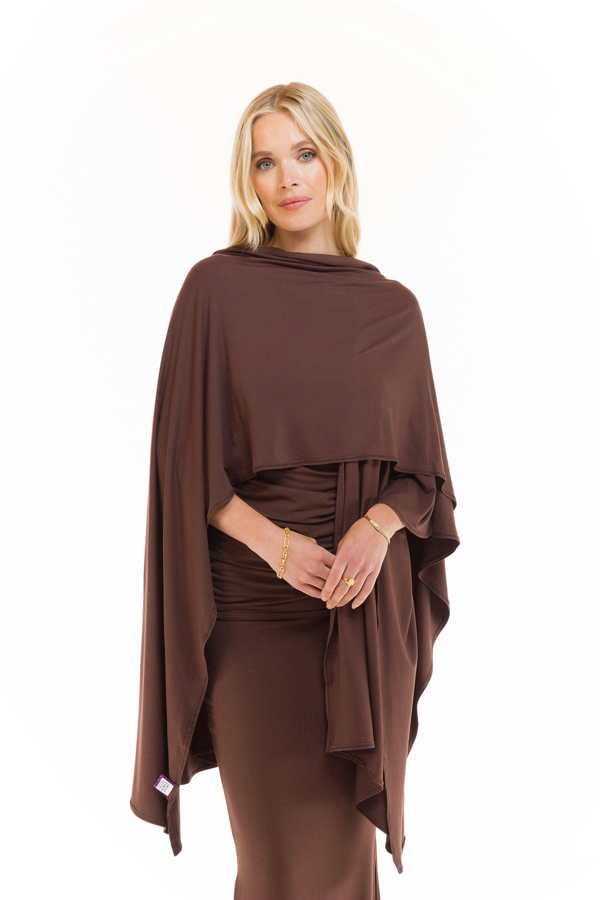 WRAP TOP BROWN