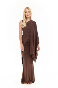 BAMBOO WRAP TOP BROWN