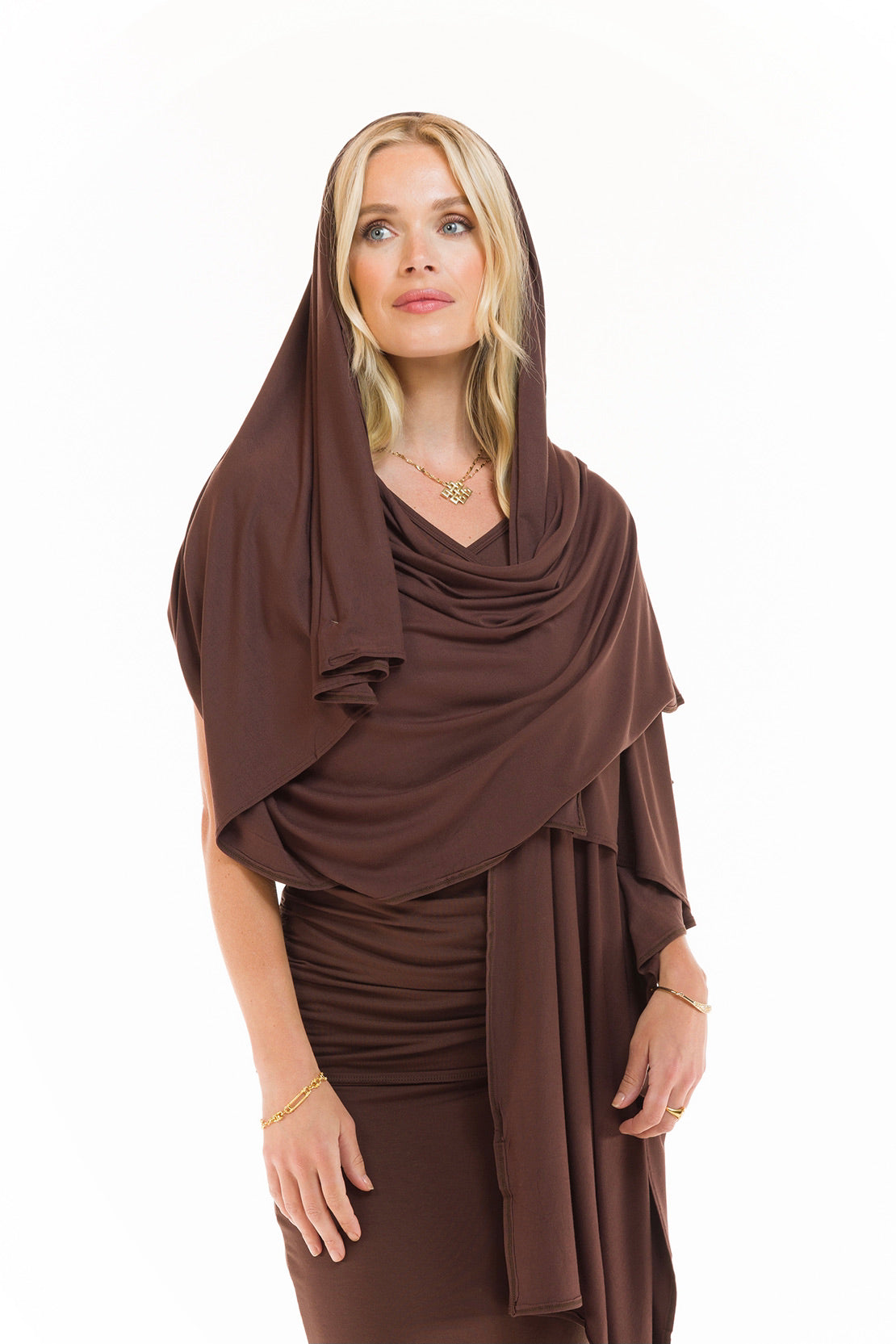 BAMBOO WRAP TOP BROWN