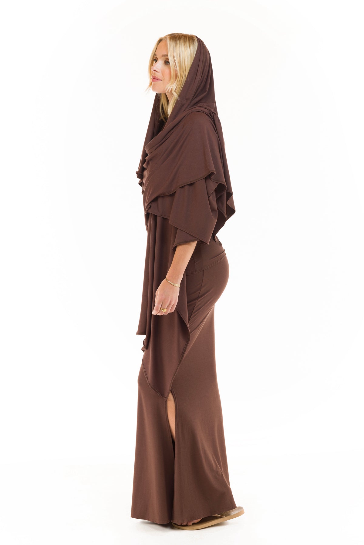 BAMBOO WRAP TOP BROWN