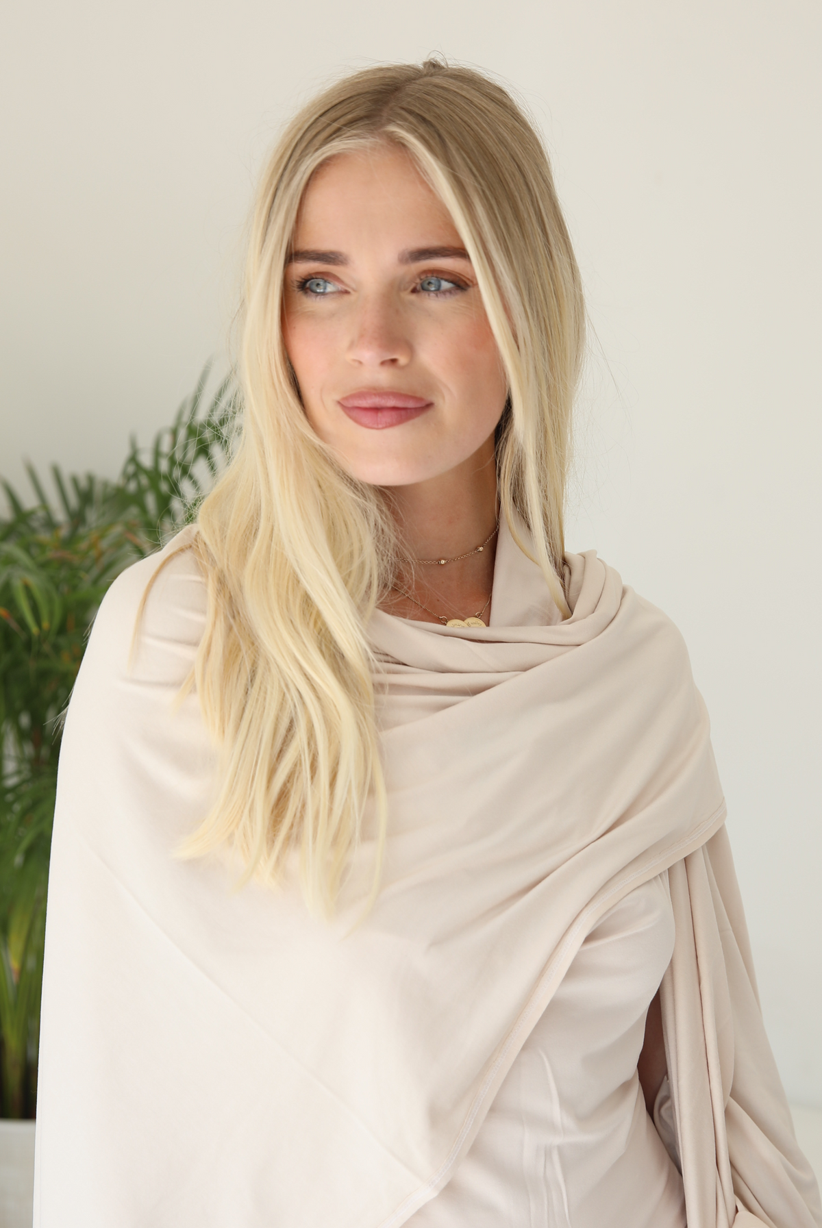 BAMBOO WRAP TOP ECRU