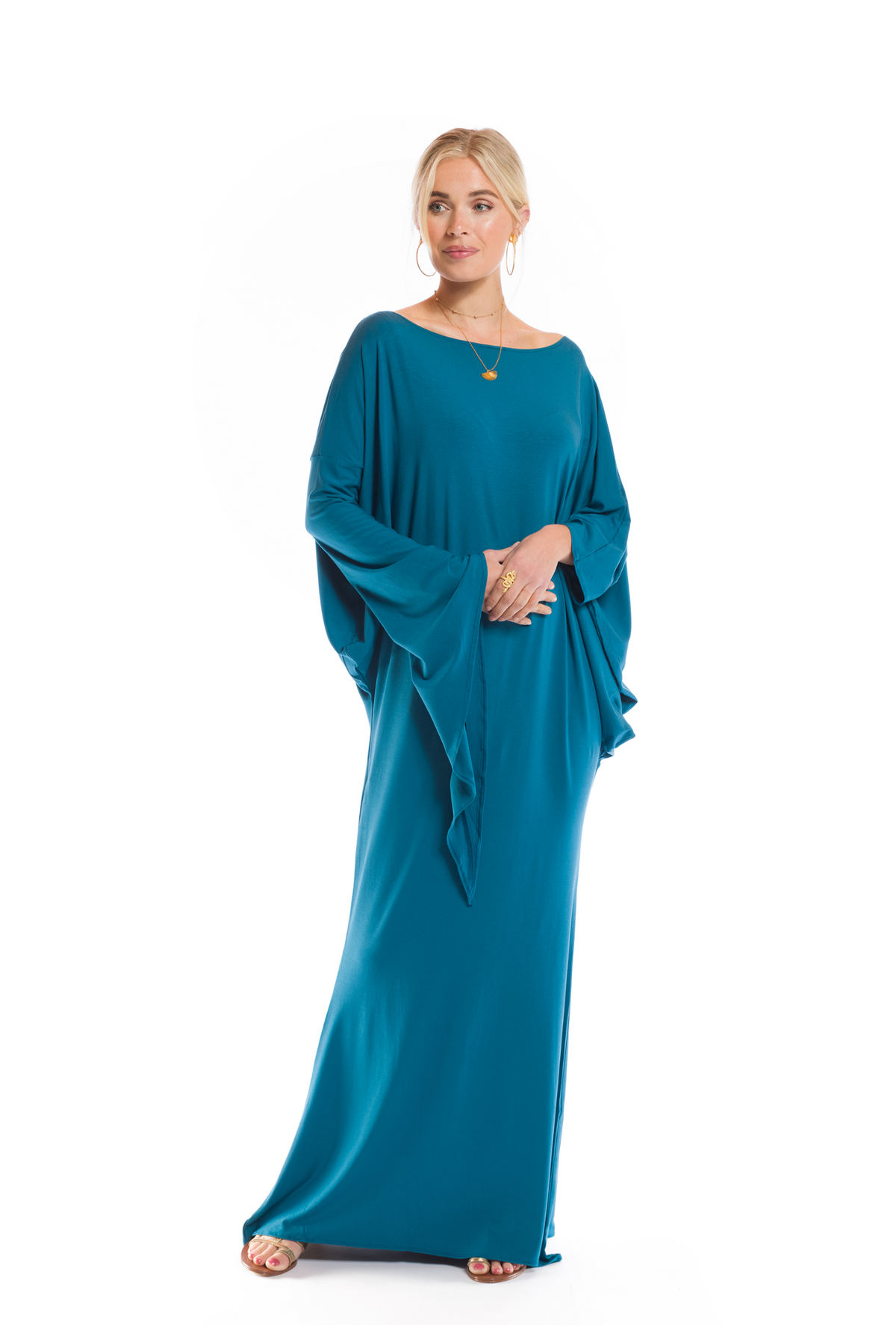 GRECIAN DRESS TEAL