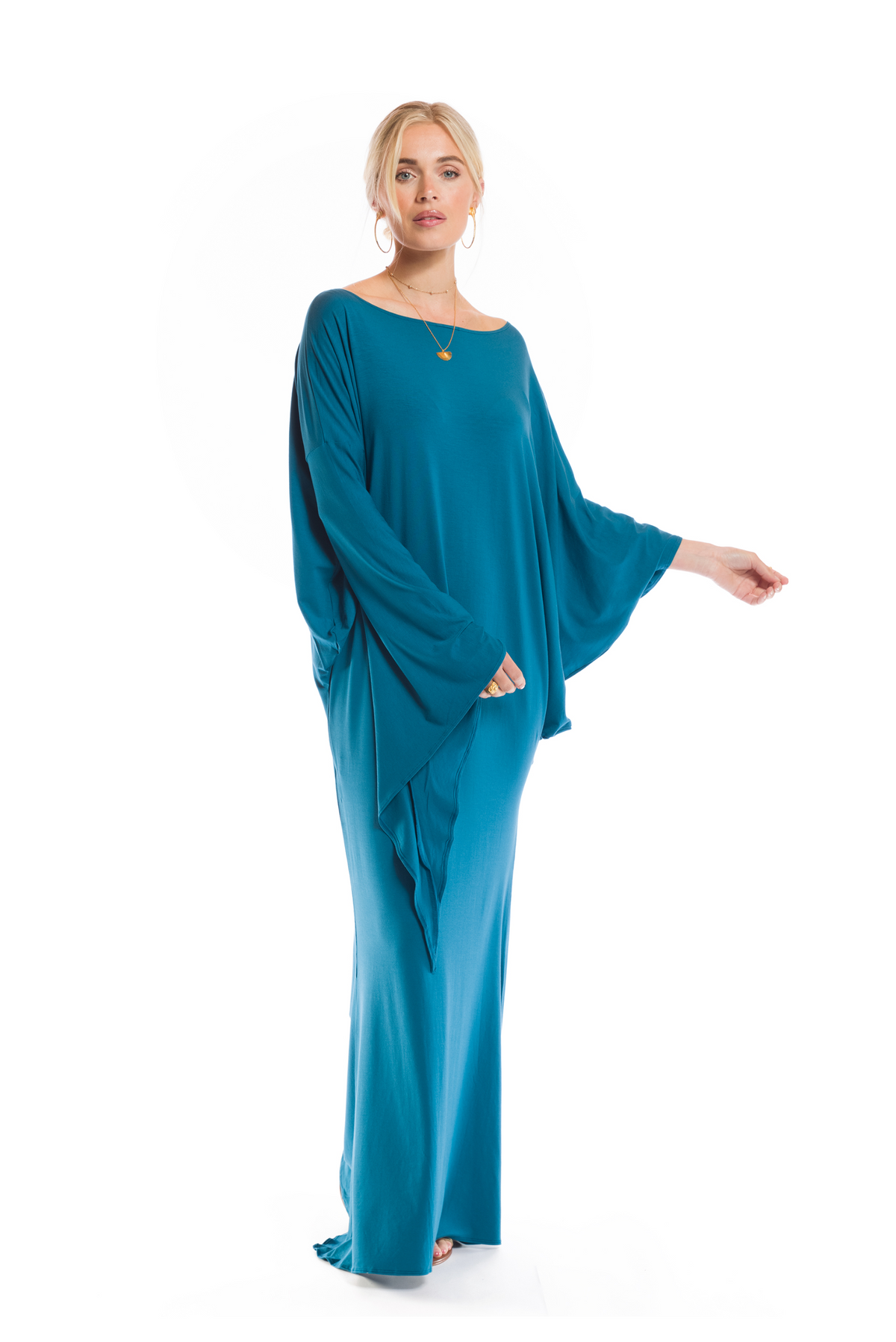 GRECIAN DRESS TEAL