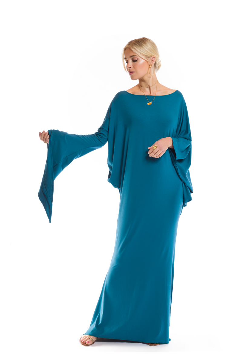 GRECIAN DRESS TEAL