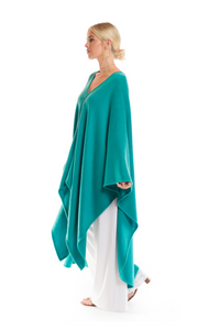 100% 4 PLY AVALON CASHMERE CAPE AQUA