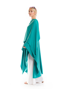 100% 4 PLY AVALON CASHMERE CAPE AQUA