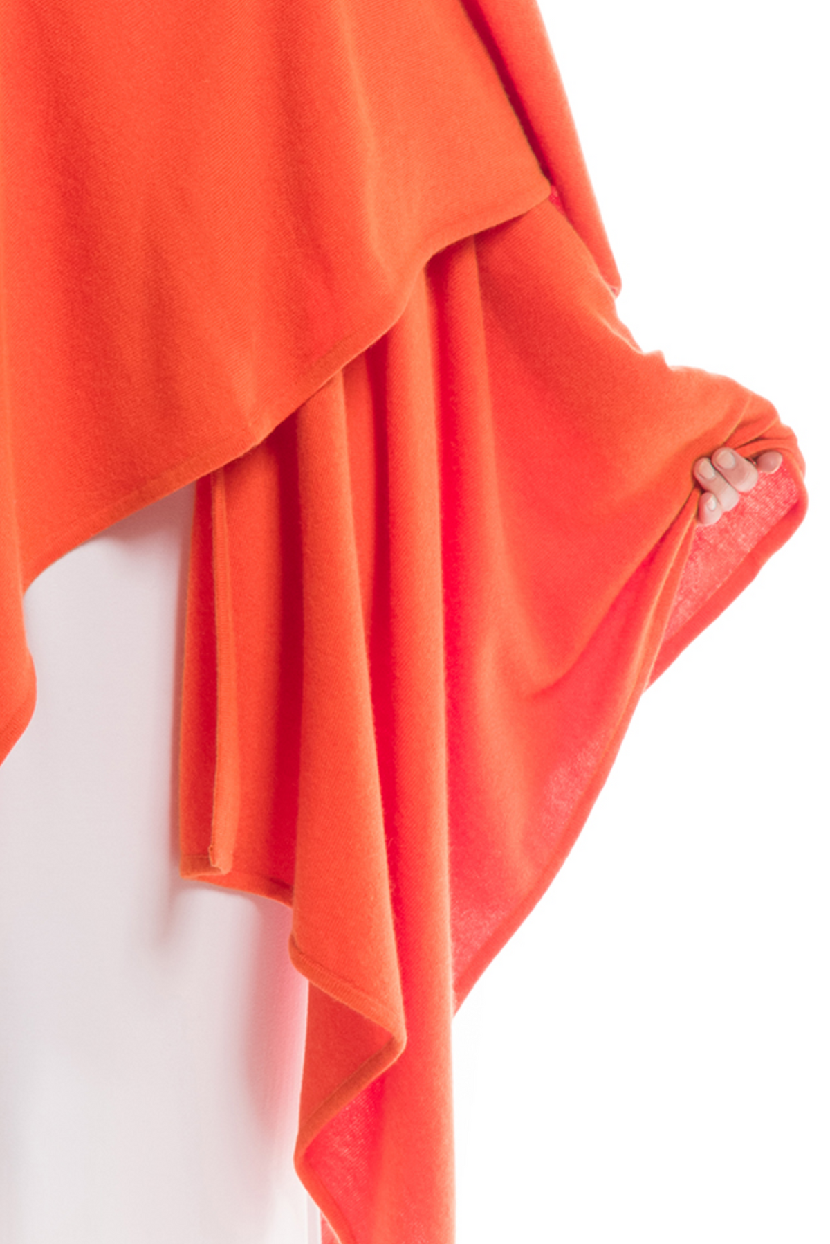 2 PLY AVALON CASHMERE CAPE SPICY ORANGE