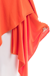 100% 2 PLY AVALON CASHMERE CAPE SPICY ORANGE