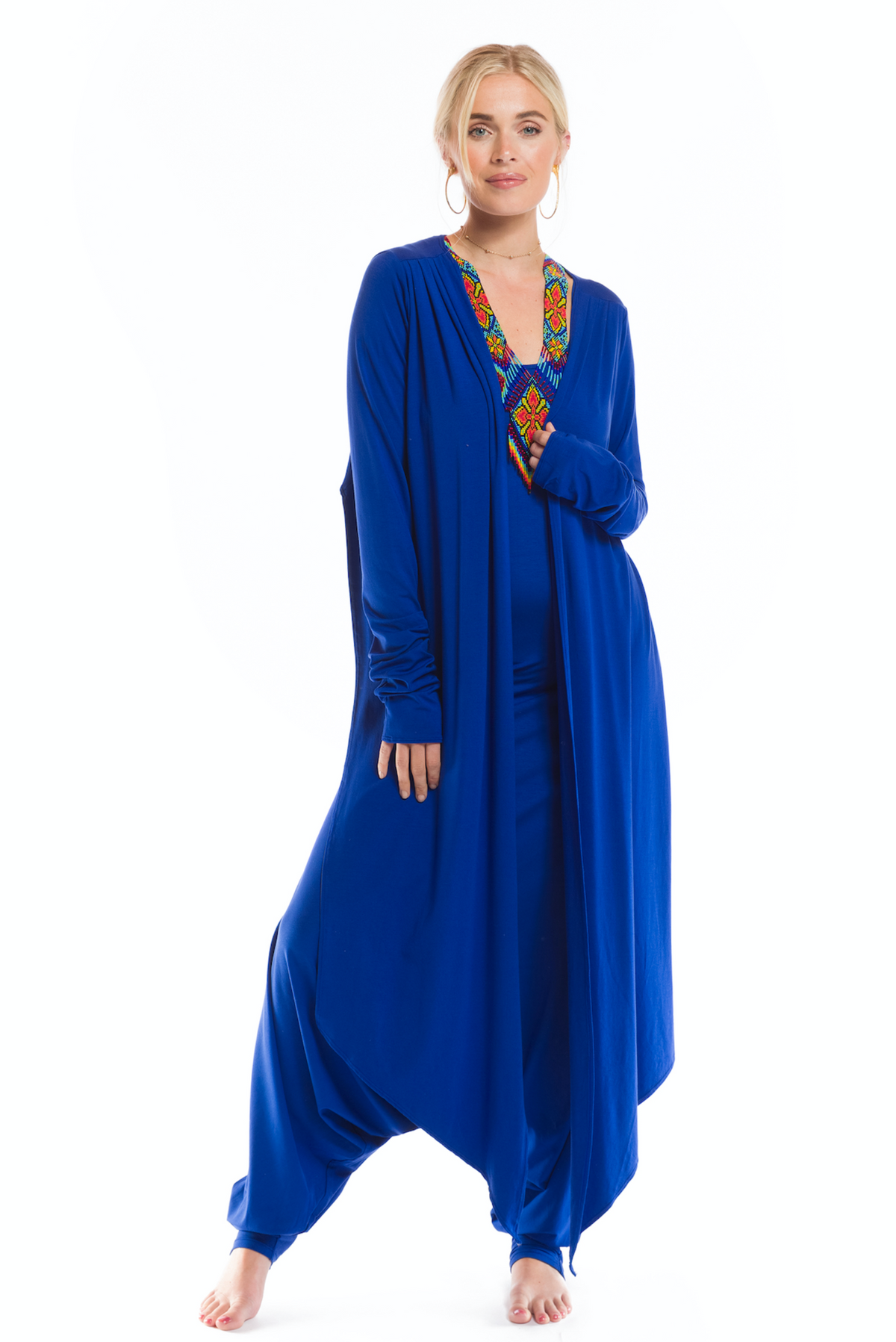 DRAPE SHRUG COBALT BLUE