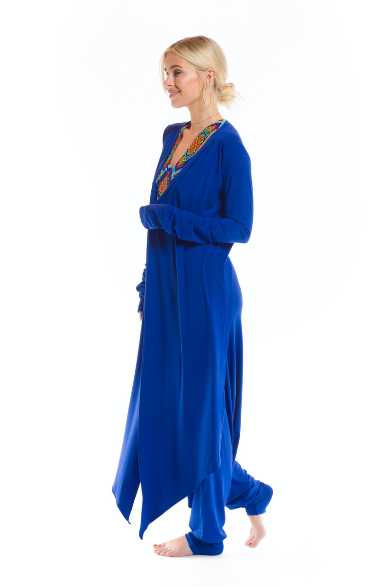 DRAPE SHRUG COBALT BLUE