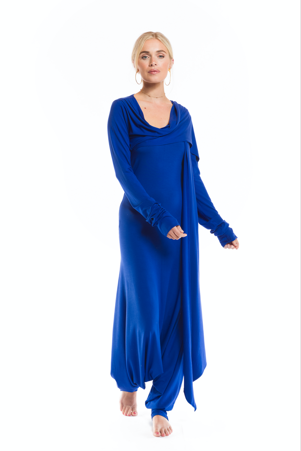 DRAPE SHRUG COBALT BLUE