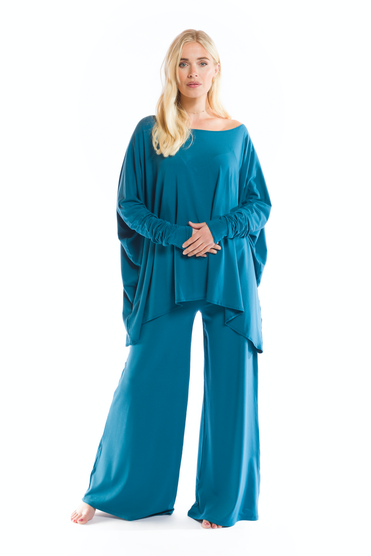 PALAZZO PANTS TEAL