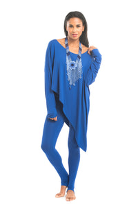 Bamboo Long Leggings Cobalt Blue - MUDRA