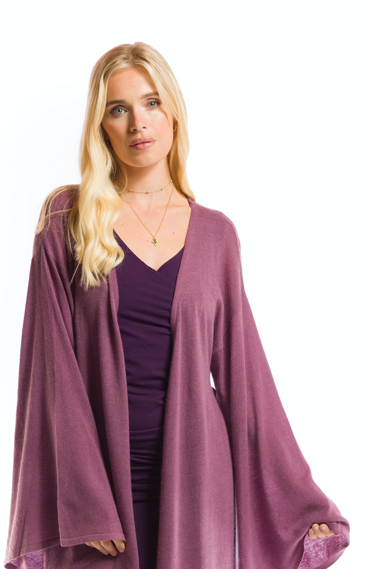 BAMBOO CROSSOVER TOP DEEP PURPLE