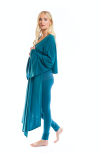 BAMBOO LONG LEGGINGS TEAL