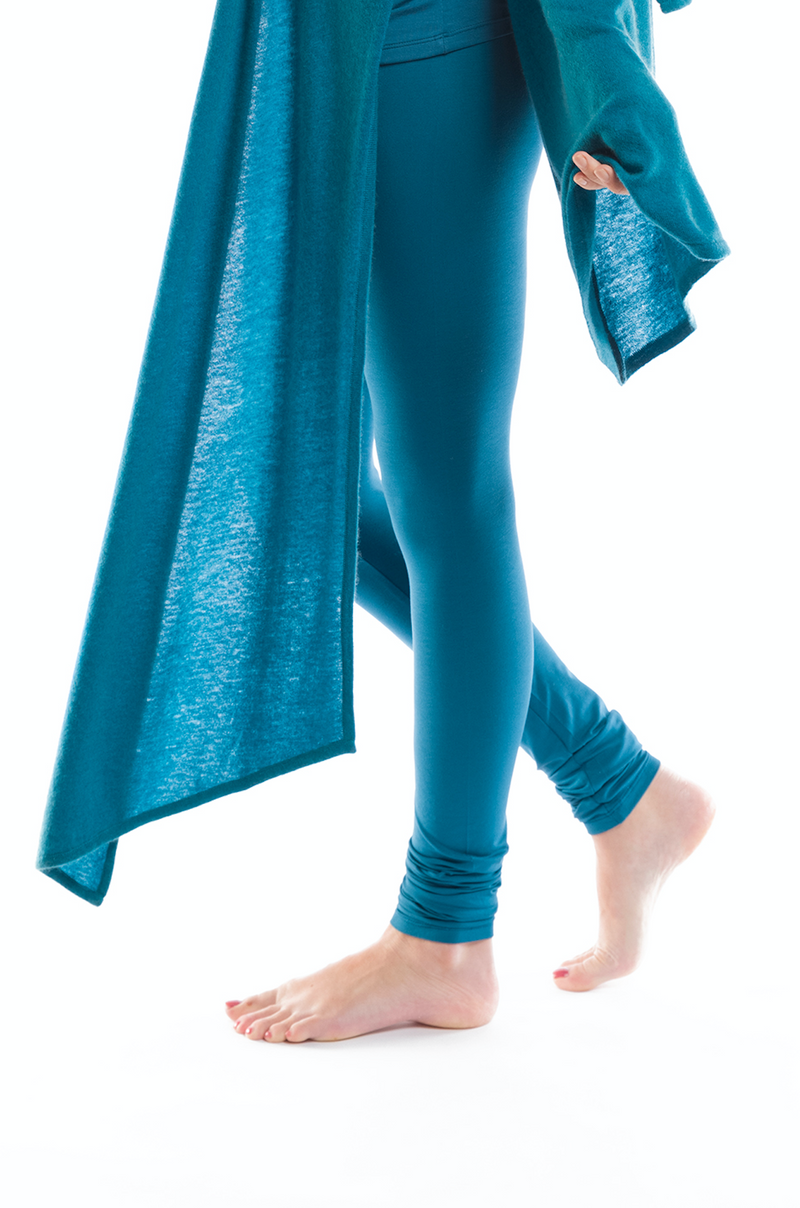 BAMBOO LONG LEGGINGS TEAL