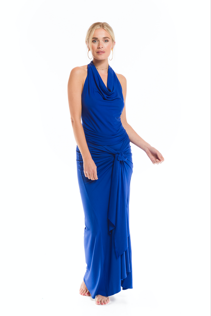 HALTER NECK COBALT BLUE