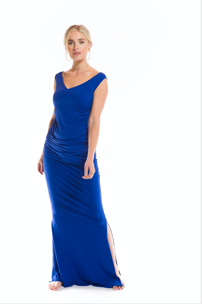 BAMBOO CROSSOVER TOP COBALT BLUE